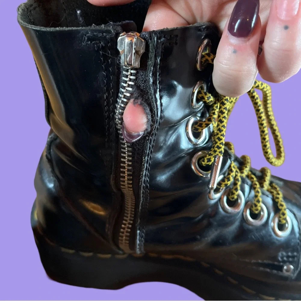 Dr. Martens Black Jadon Max Platform Boots - Picture 8 of 10